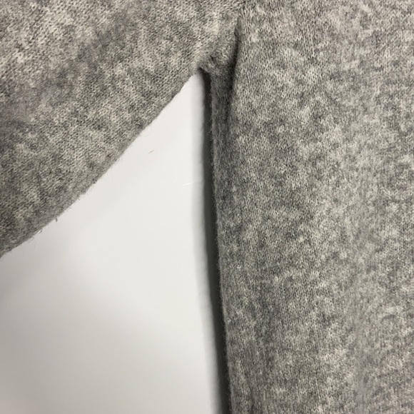 H&M Heather Grey Off Shoulder Soft Knit Midi Dress - Picture 6 of 11